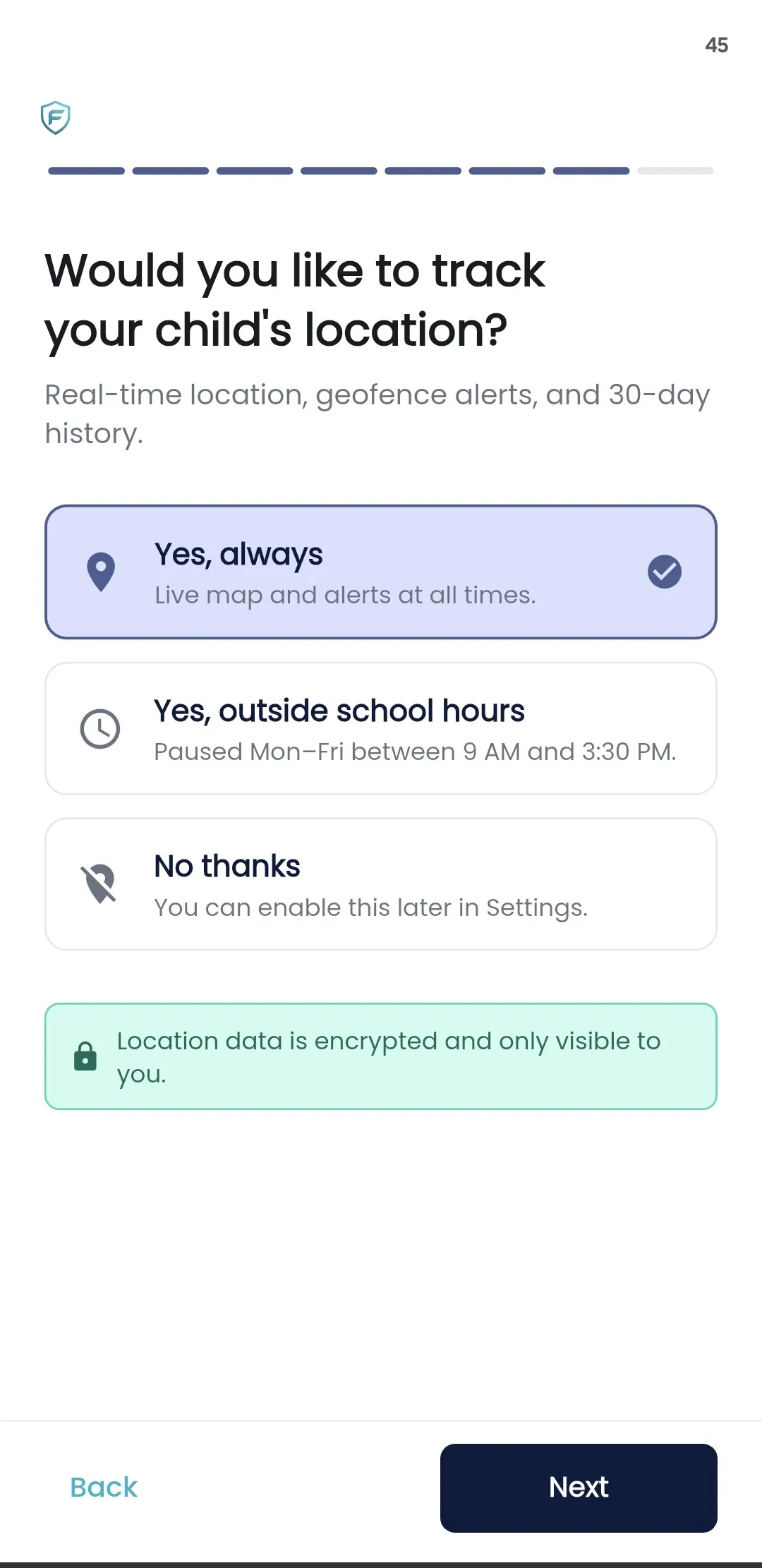 Fyltec real-time child location tracking with geofence alerts